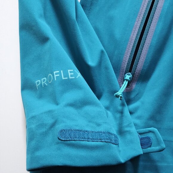 RAB Kinetic Plus Jacket Women XS Teal Proflex Hooded Waterproof Rain Wind QFT-87 - Picture 11 of 16